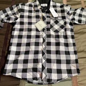 Boys checkered shirt NWT